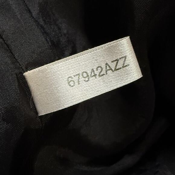 VTG Y2K Boho Embroidered Floral Harolds Skirt Size 8 Black Linen Blend Midi - Picture 10 of 10